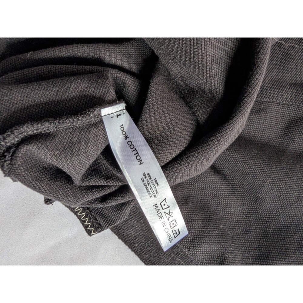 Tuckernuck Women’s Black Pique Holmes Boyfriend Polo In Black Size Large - Picture 6 of 7